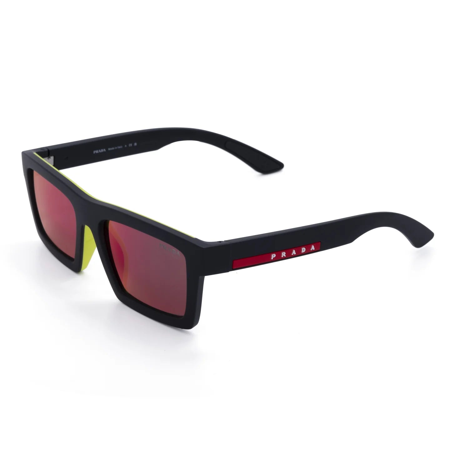 Occhiale da sole Prada Linea Rossa PS A07S 1BO10A Black Matt - lato - Shop Ottica Mineo