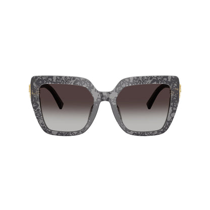 Occhiali da sole Dolce & Gabbana DG4538 34718G Print Black Lace squadrati