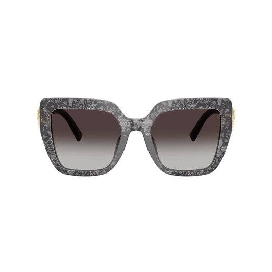 Occhiali da sole Dolce & Gabbana DG4538 34718G Print Black Lace squadrati