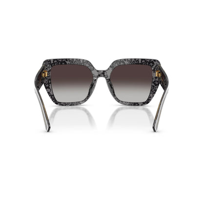 Occhiali da sole Dolce & Gabbana DG4538 34718G Print Black Lace squadrati