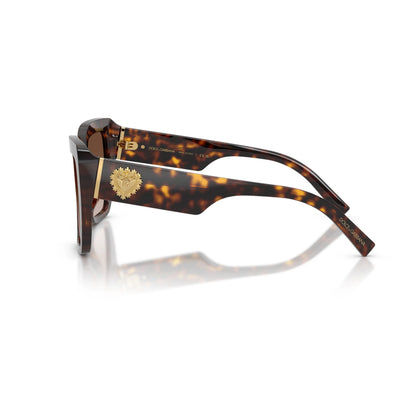 Occhiali da sole Dolce & Gabbana DG4538 502/13 Havana squadrati
