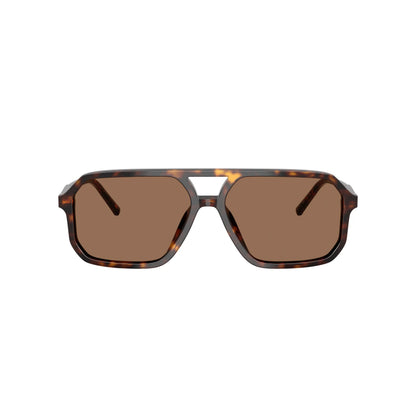 Occhiali da sole Dolce & Gabbana DG4541 502/73 Havana rettangolari