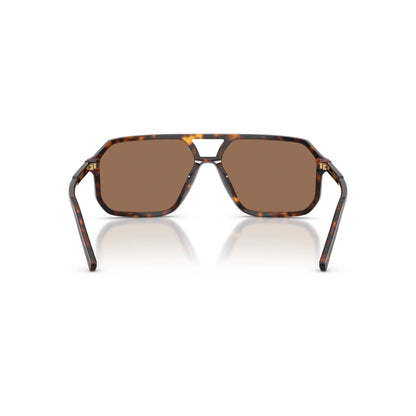Occhiali da sole Dolce & Gabbana DG4541 502/73 Havana rettangolari