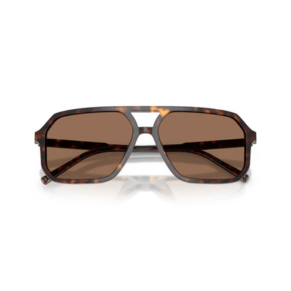 Occhiali da sole Dolce & Gabbana DG4541 502/73 Havana rettangolari