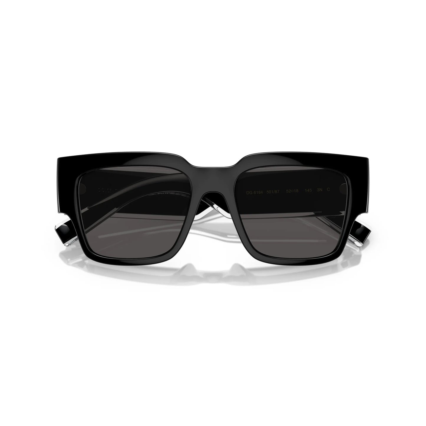 Occhiali da sole Dolce & Gabbana DG6184 501/87 Black rettangolari