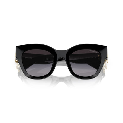 Occhiali da sole Miu Miu MU 01YS 1AB5D1 Nero Grigio sfumato