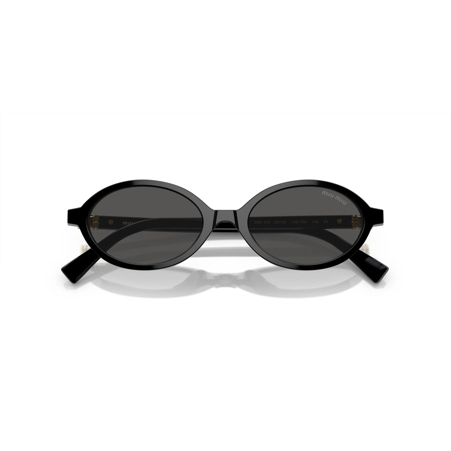 Occhiali da sole Miu Miu MU 04ZS 1AB5S0 Black ovali