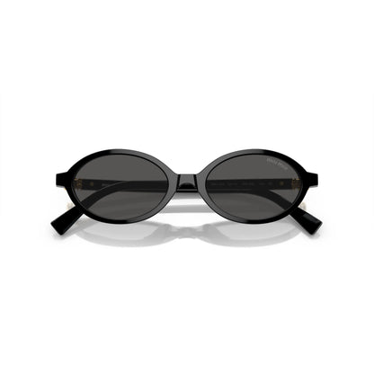 Occhiali da sole Miu Miu MU 04ZS 1AB5S0 Black ovali