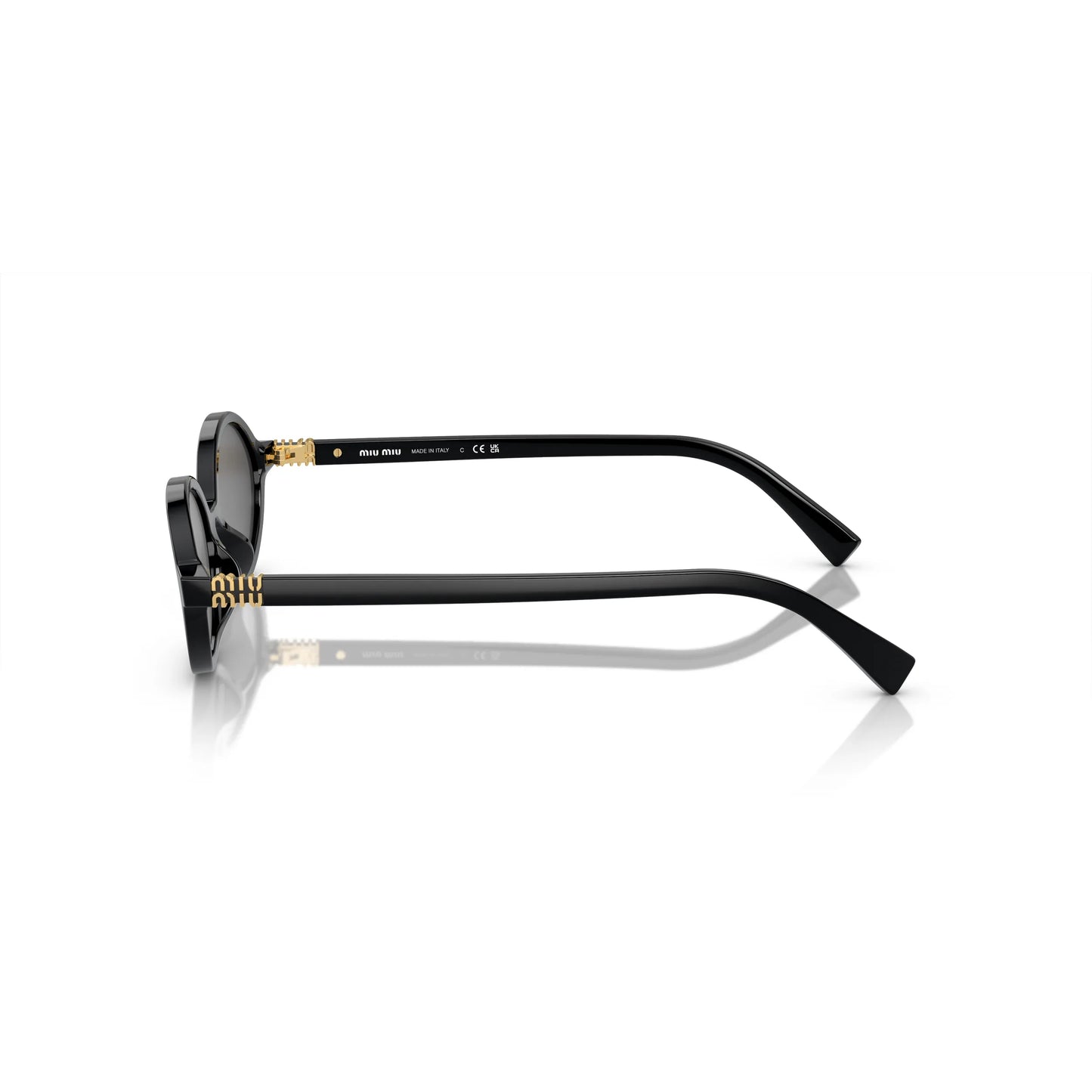 Occhiali da sole Miu Miu MU 04ZS 1AB5S0 Black ovali