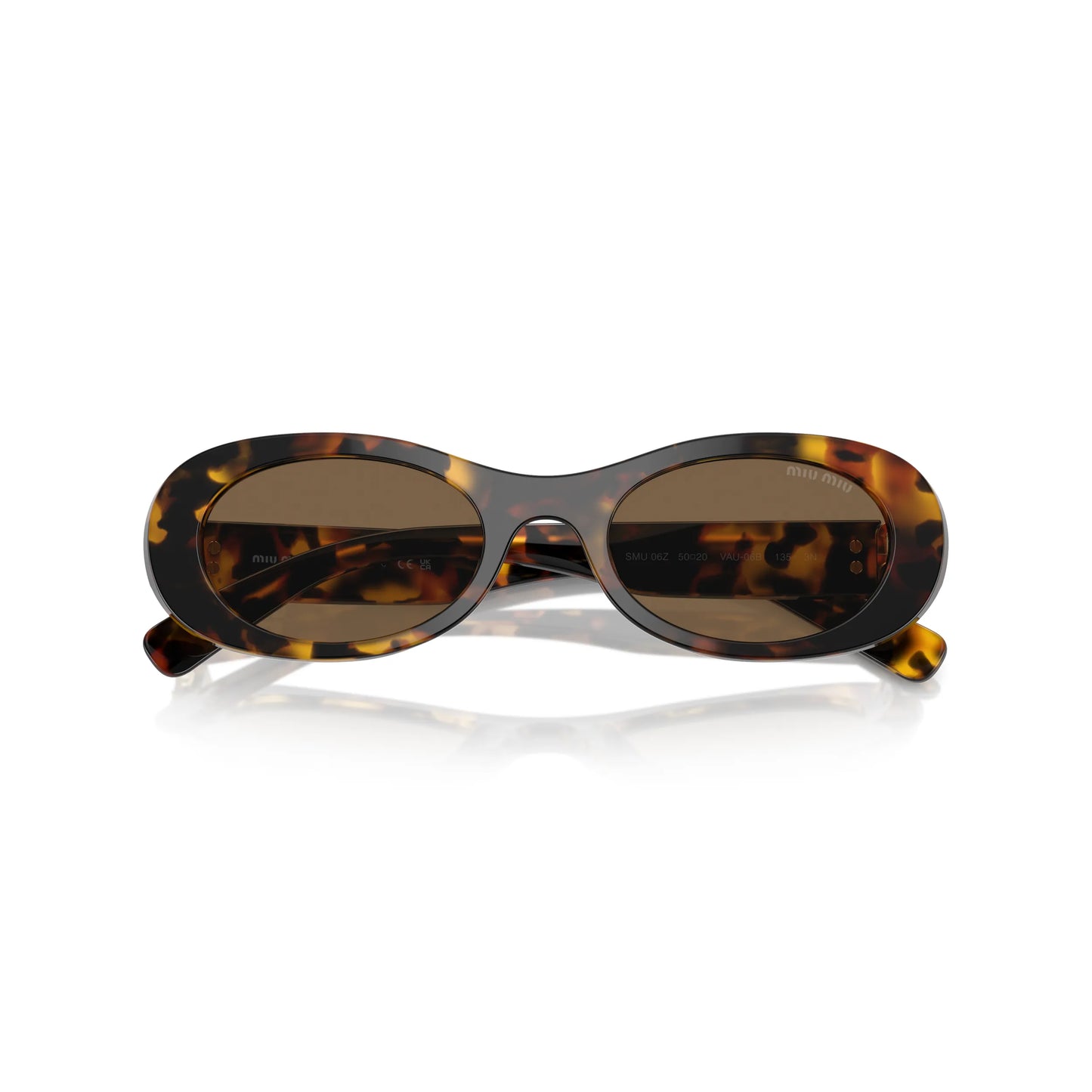 Occhiale da sole Miu Miu MU 06ZS VAU06B Havana rotondi
