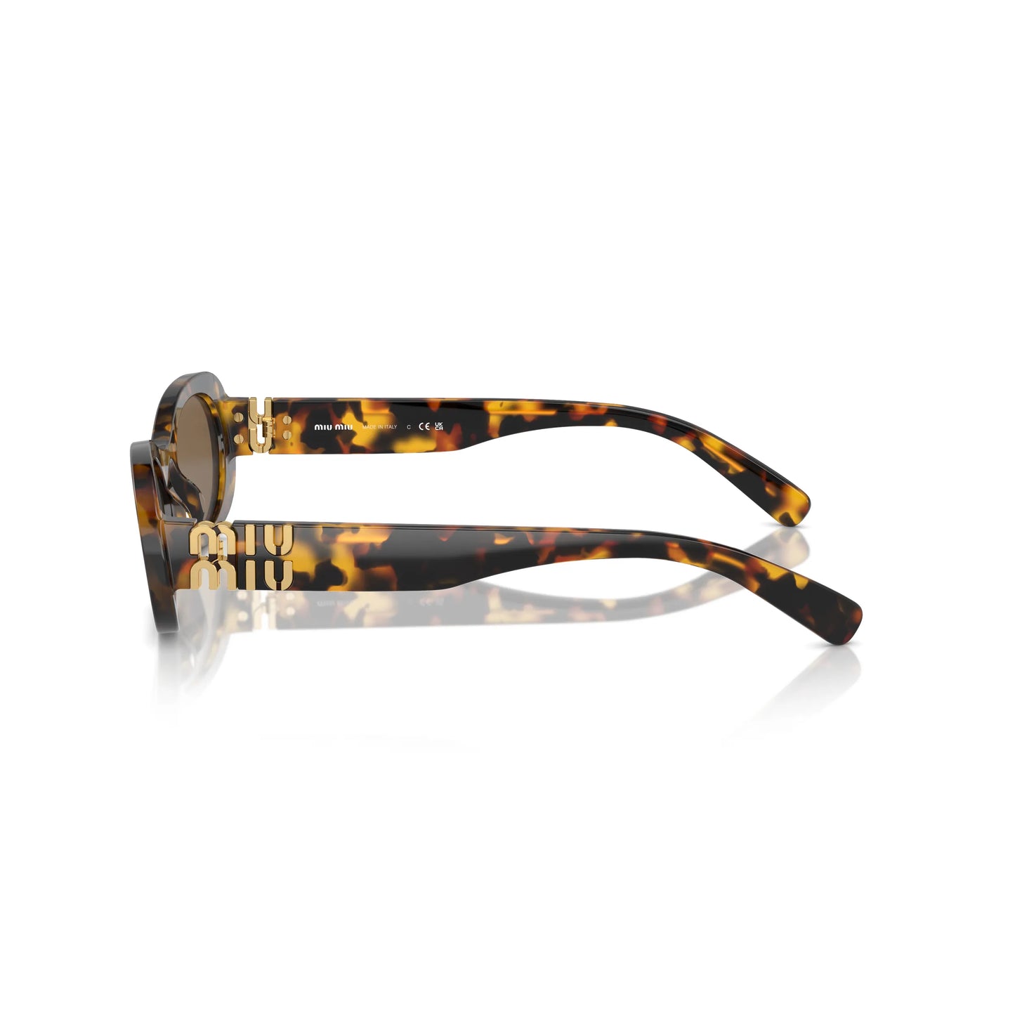 Occhiale da sole Miu Miu MU 06ZS VAU06B Havana rotondi