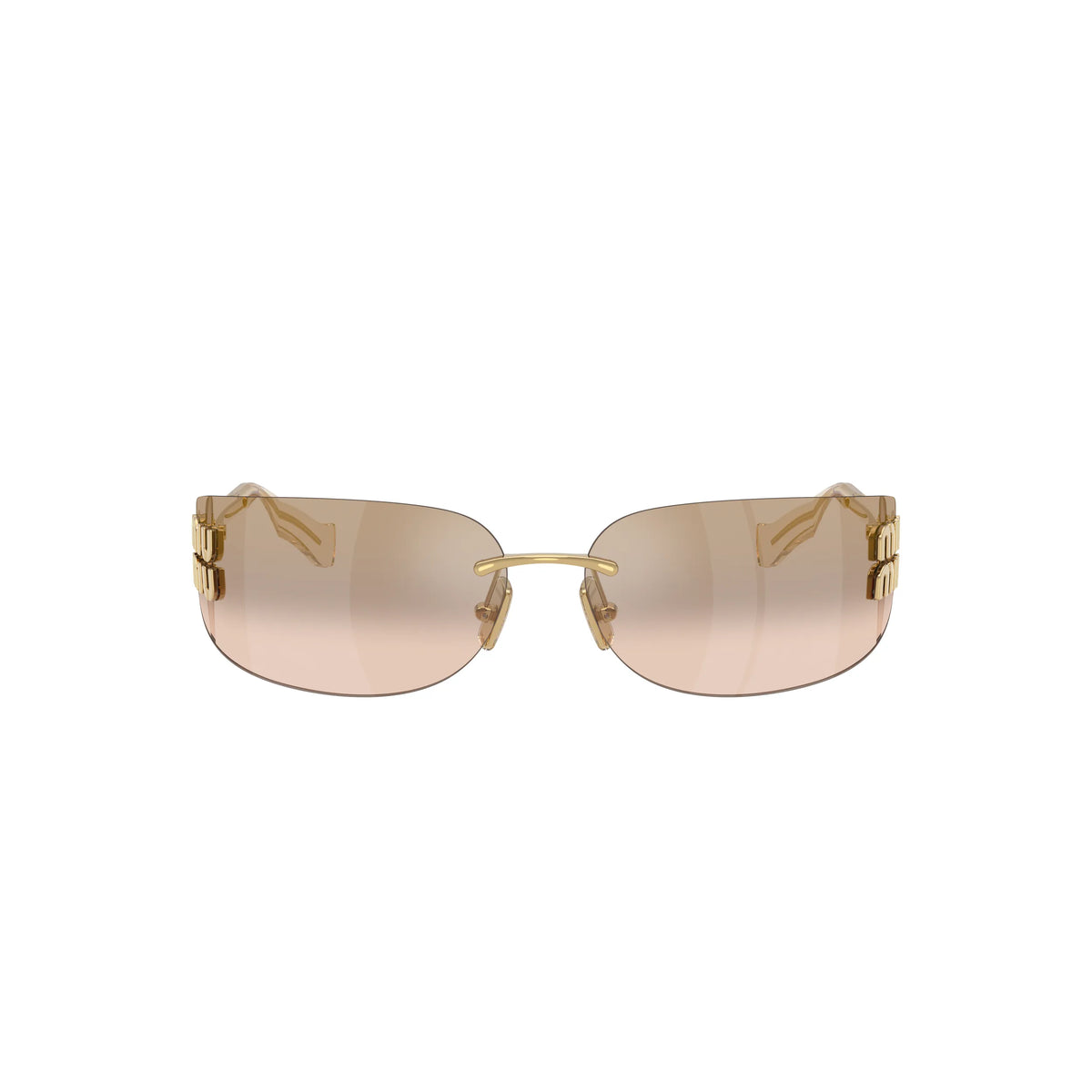 Lunettes de soleil Miu Miu MU A51S 5AK20P Or/Bronze miroir dégradé