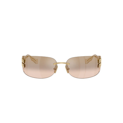 Lunettes de soleil Miu Miu MU A51S 5AK20P Or/Bronze miroir dégradé