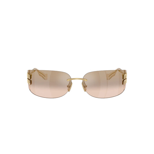 Lunettes de soleil Miu Miu MU A51S 5AK20P Or/Bronze miroir dégradé