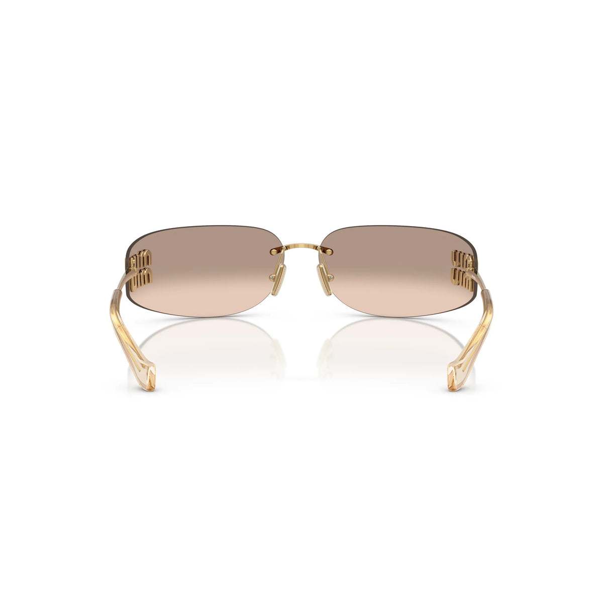 Lunettes de soleil Miu Miu MU A51S 5AK20P Or/Bronze miroir dégradé