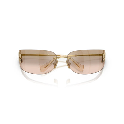 Lunettes de soleil Miu Miu MU A51S 5AK20P Or/Bronze miroir dégradé