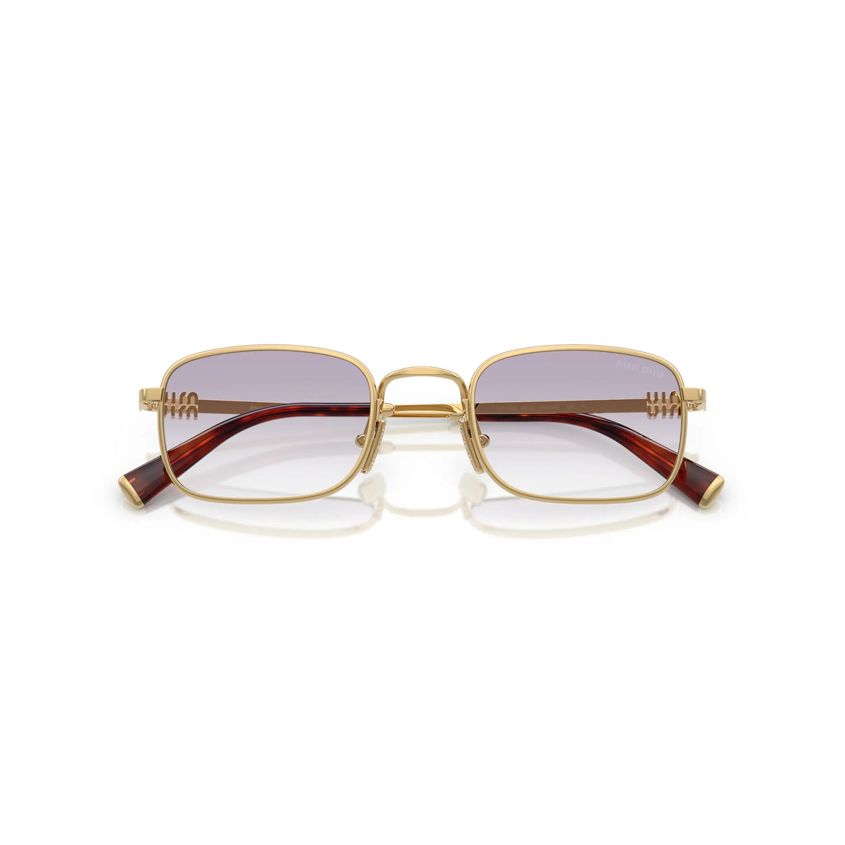 Lunettes de soleil Miu Miu SMU A53 5AK04O Or clair