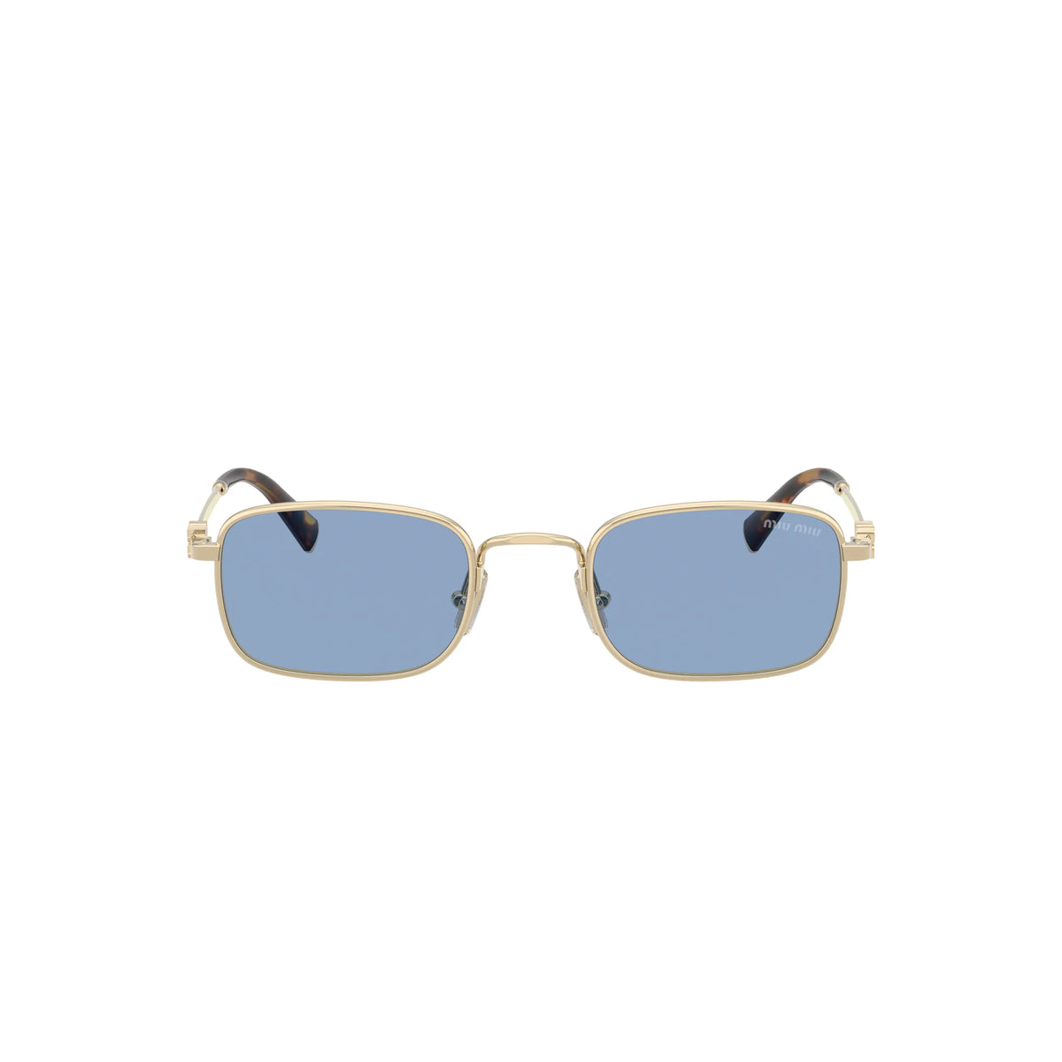 Lunettes de soleil Miu Miu SMU A53 ZVN60O Doré/Bleu clair