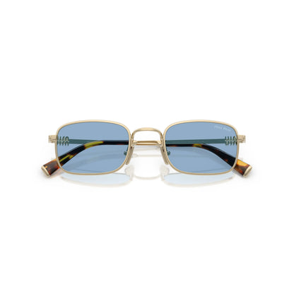 Lunettes de soleil Miu Miu SMU A53 ZVN60O Doré/Bleu clair