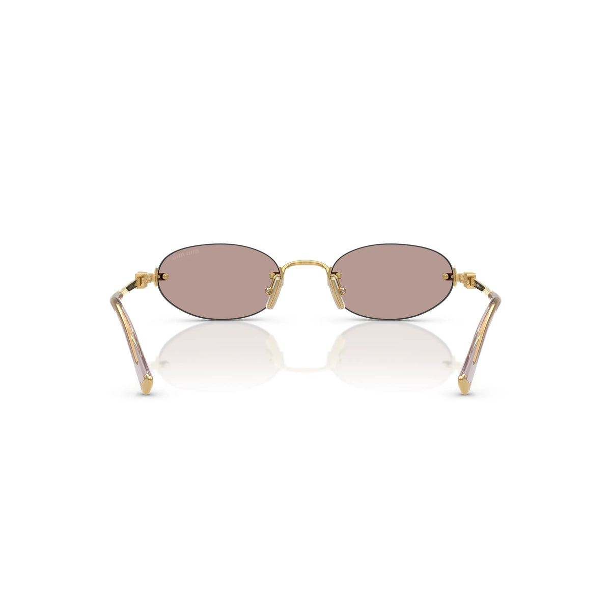 Lunettes de soleil Miu Miu MU A54S 5AK20I Or/Violet clair-Marron