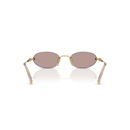 Lunettes de soleil Miu Miu MU A54S 5AK20I Or/Violet clair-Marron