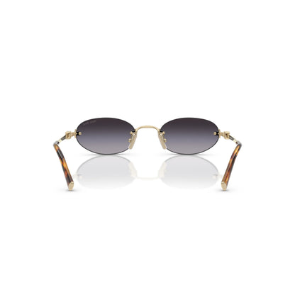 Lunettes de soleil Miu Miu MU A54S ZVN5D1 Or/Gris clair