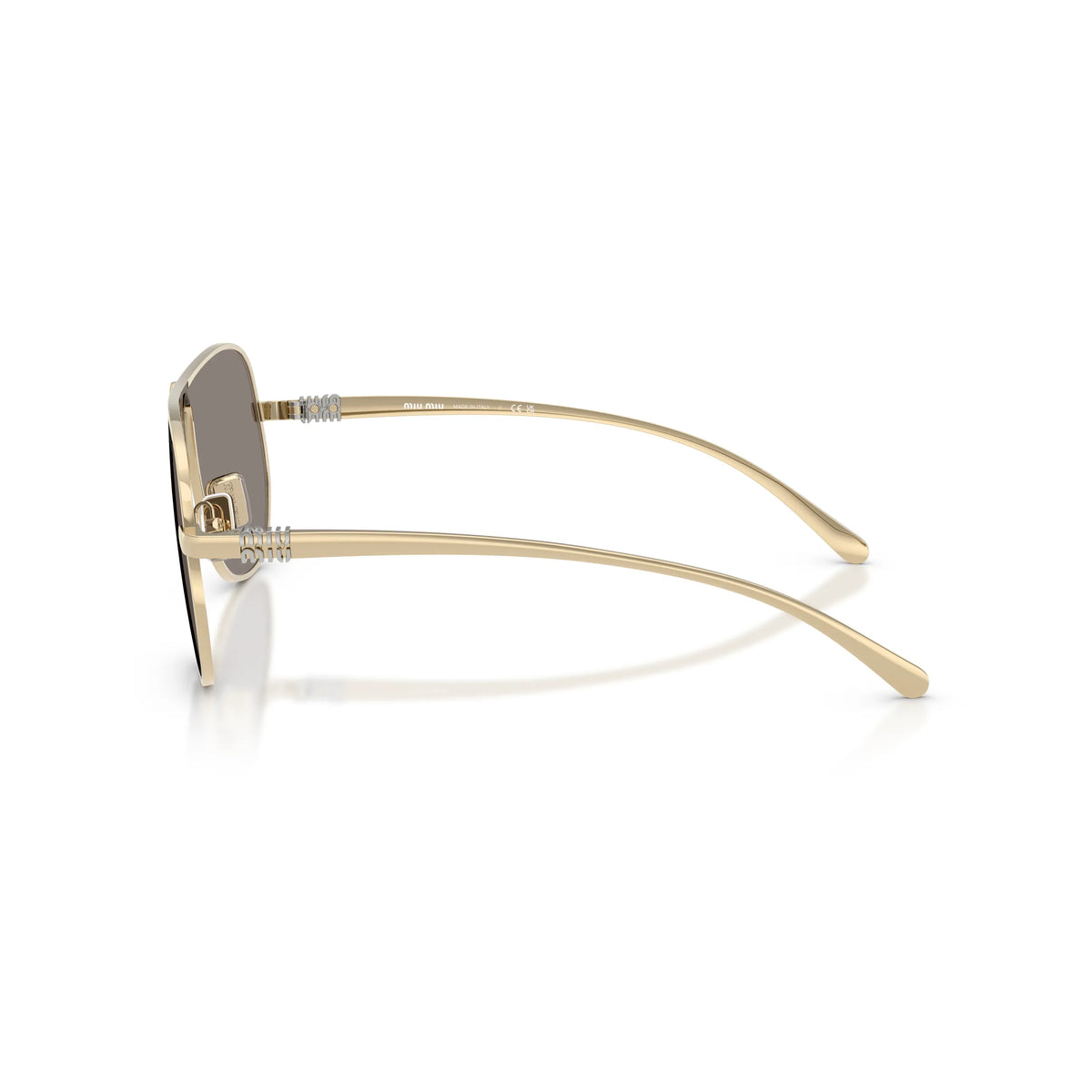 Lunettes de soleil Miu Miu Ombre MU A56S ZVN80Q Or/Gris Foncé