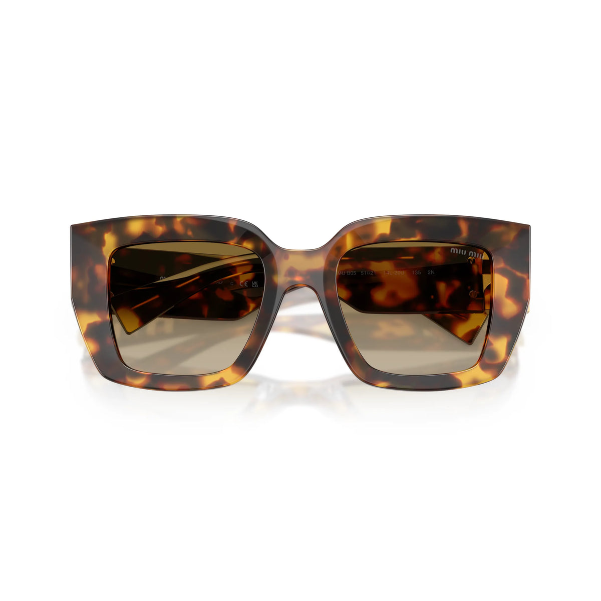Lunettes de soleil Miu Miu MU B05S 14L20U Havane