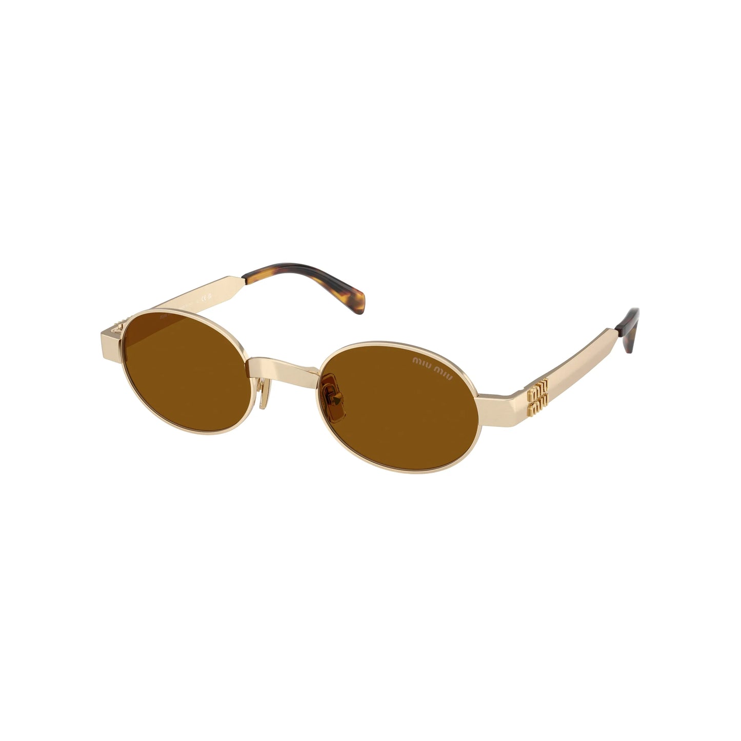 Occhiali da sole Miu Miu MU B51S 22M20V Old Gold rotondi