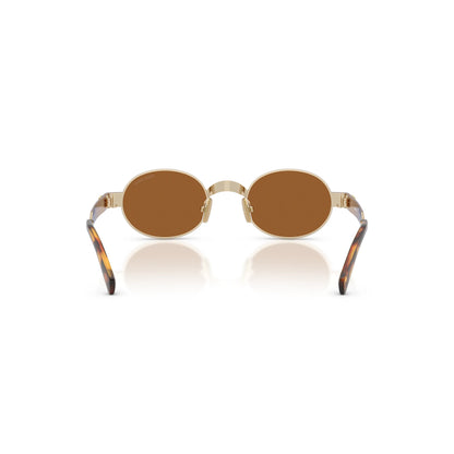 Occhiali da sole Miu Miu MU B51S 22M20V Old Gold rotondi