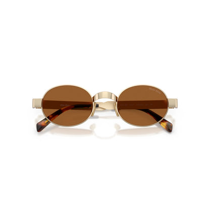 Occhiali da sole Miu Miu MU B51S 22M20V Old Gold rotondi