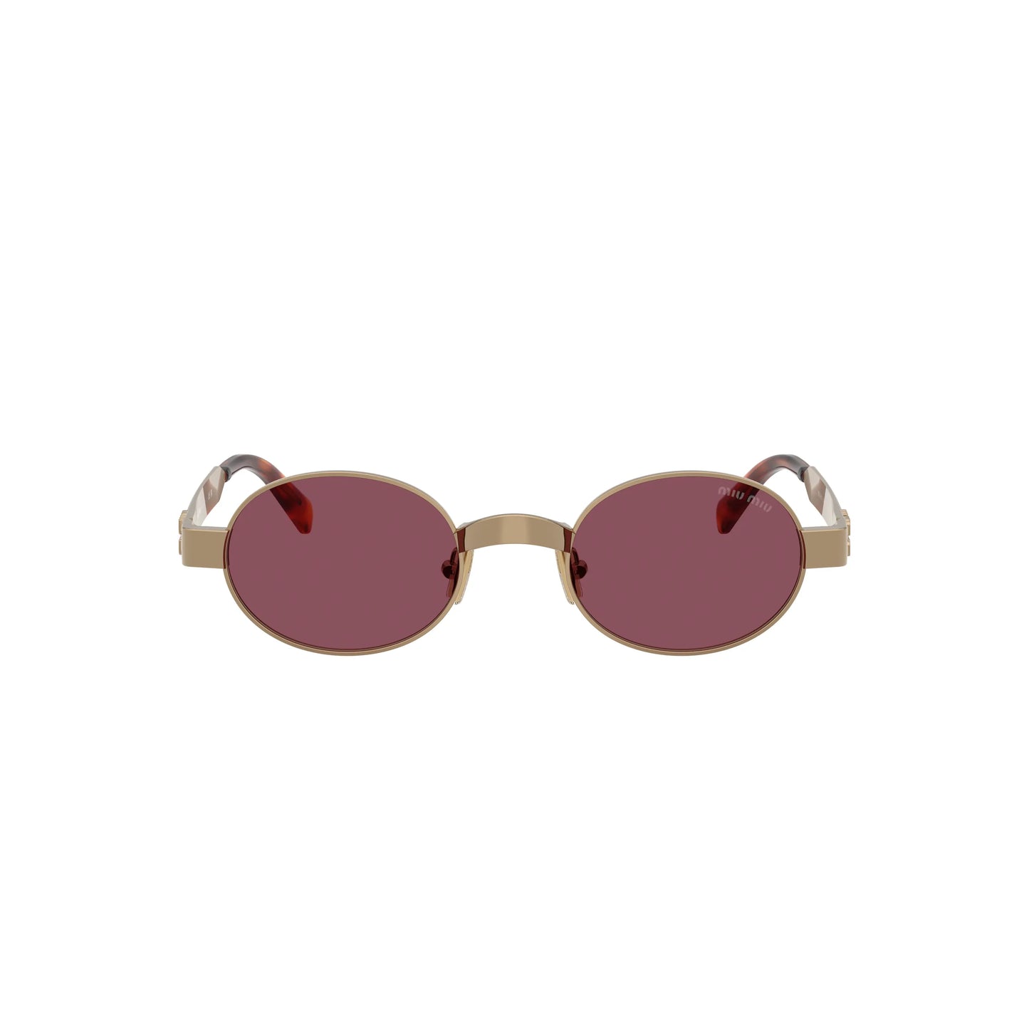 Occhiali da sole Miu Miu MU B51S 7OE30Y Ottone Violet rotondi