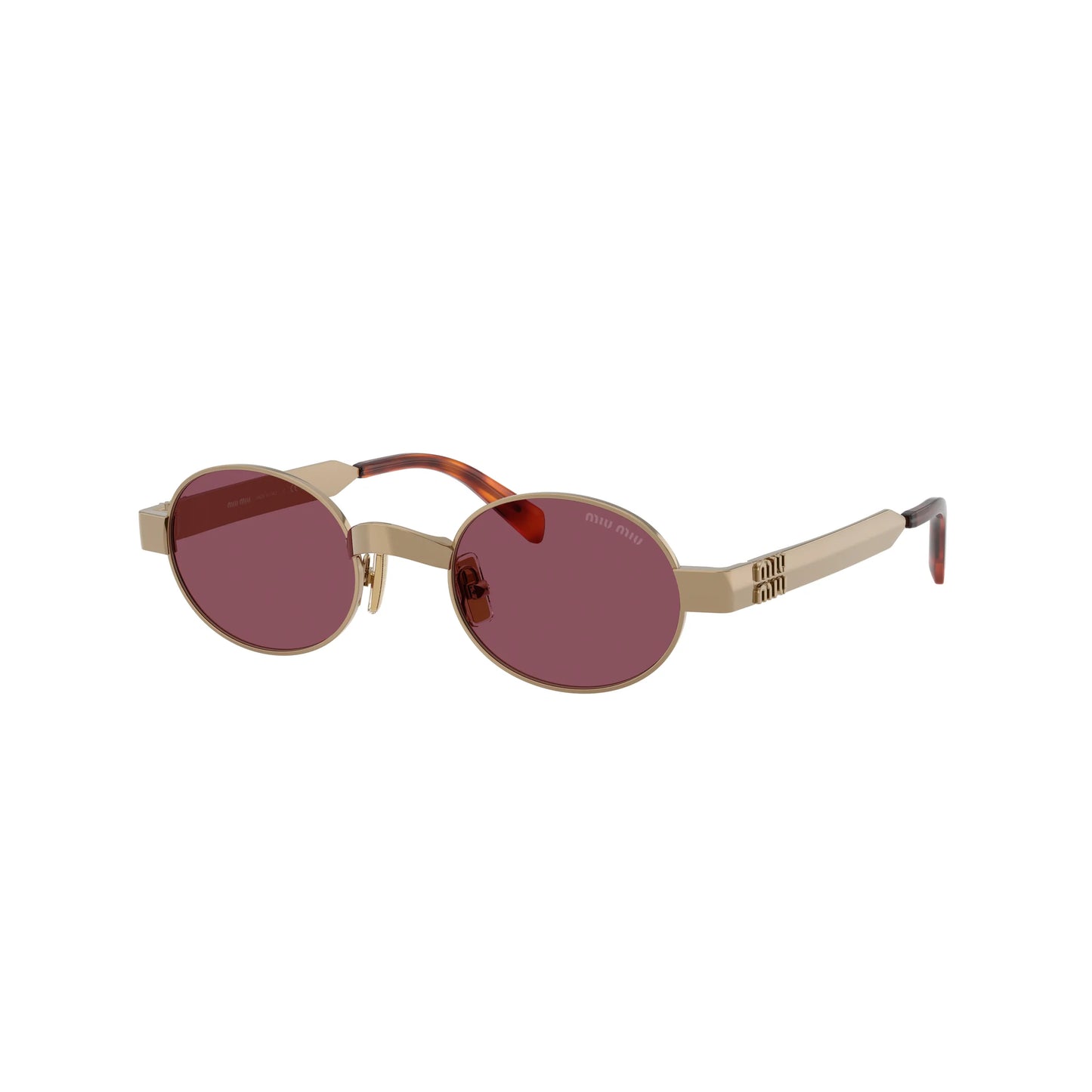 Occhiali da sole Miu Miu MU B51S 7OE30Y Ottone Violet rotondi