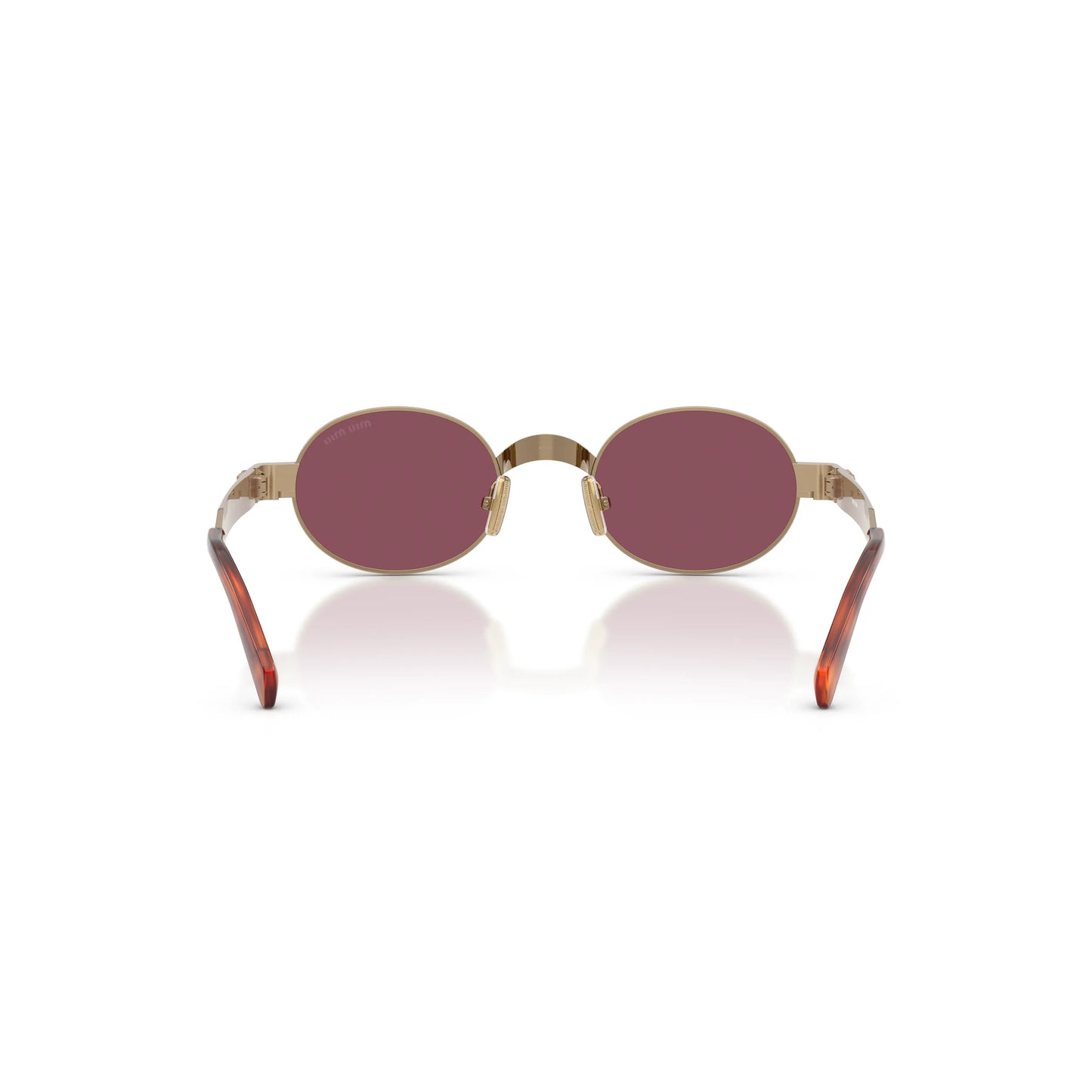Occhiali da sole Miu Miu MU B51S 7OE30Y Ottone Violet rotondi