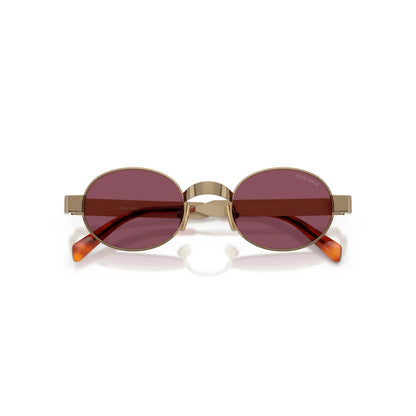 Occhiali da sole Miu Miu MU B51S 7OE30Y Ottone Violet rotondi