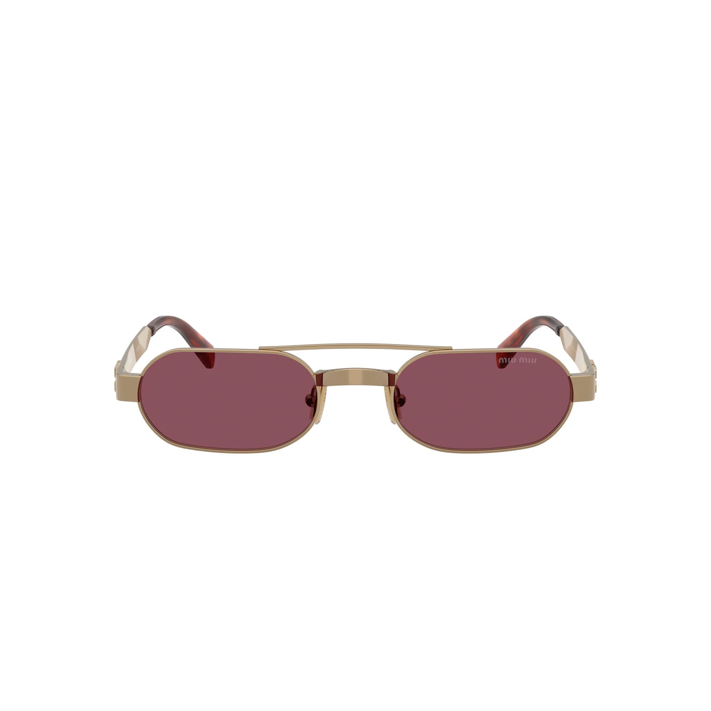 Occhiali da sole Miu Miu MU B52S 7OE30Y Ottone Violet ovali