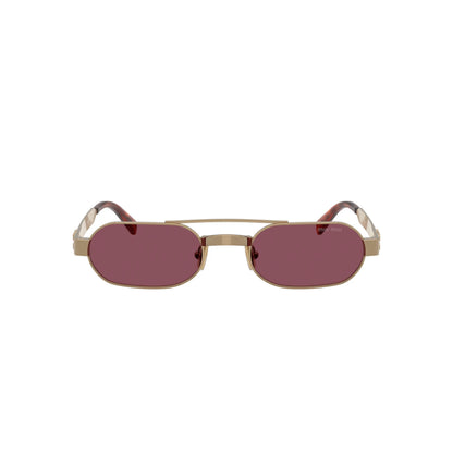 Occhiali da sole Miu Miu MU B52S 7OE30Y Ottone Violet ovali