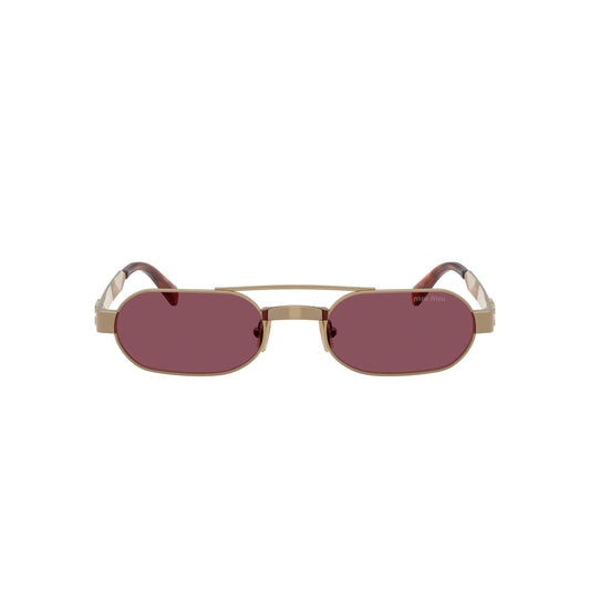 Lunettes de soleil Miu Miu MU B52S 7OE30Y laiton violet ovale