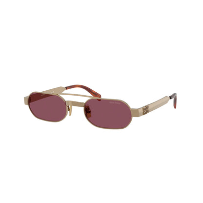Occhiali da sole Miu Miu MU B52S 7OE30Y Ottone Violet ovali