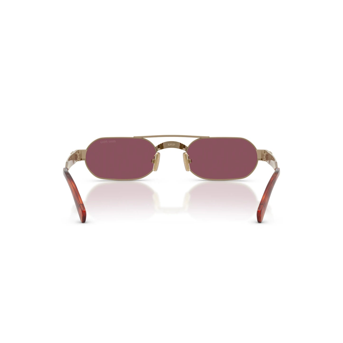 Occhiali da sole Miu Miu MU B52S 7OE30Y Ottone Violet ovali