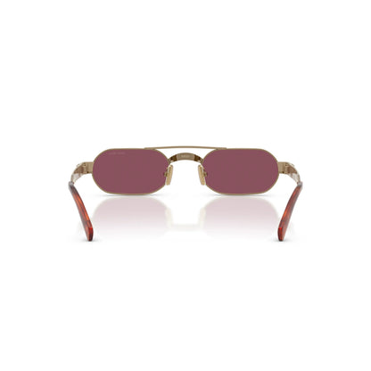 Occhiali da sole Miu Miu MU B52S 7OE30Y Ottone Violet ovali