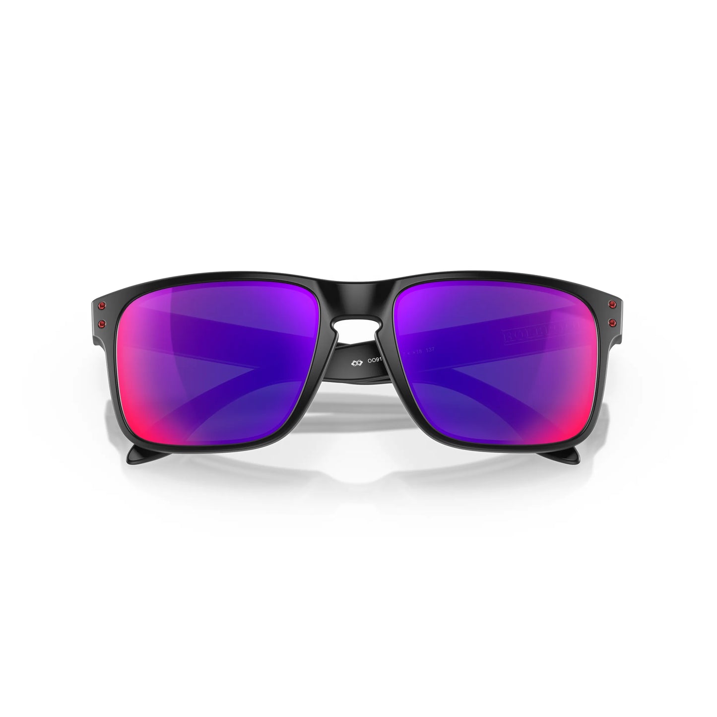 Occhiali da sole Oakley Holbrook OO9102 910236 Matte Black Red Iridium