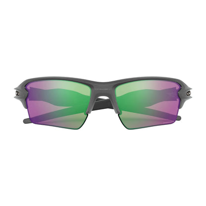 Occhiali da sole Oakley Flak 2.0 XL OO9188 9188F3 Steel Prizm Road Jade