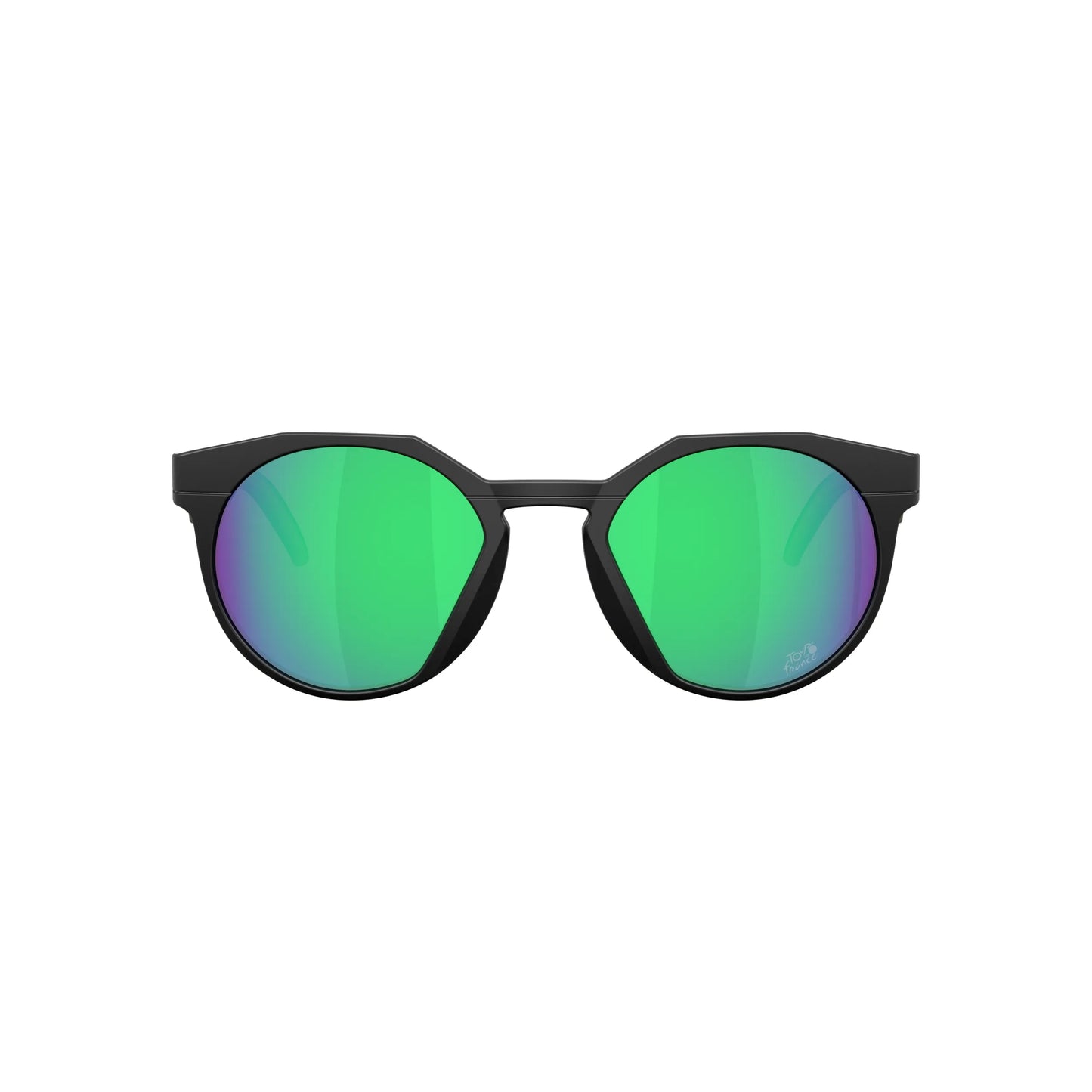 Occhiali da sole Oakley HSTN OO9242 924222 Nero Opaco Prizm Jade rotondi