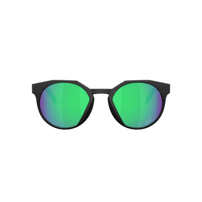 Occhiali da sole Oakley HSTN OO9242 924222 Nero Opaco Prizm Jade rotondi