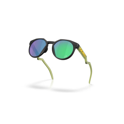 Occhiali da sole Oakley HSTN OO9242 924222 Nero Opaco Prizm Jade rotondi