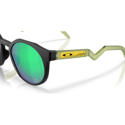 Occhiali da sole Oakley HSTN OO9242 924222 Nero Opaco Prizm Jade rotondi