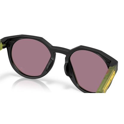 Occhiali da sole Oakley HSTN OO9242 924222 Nero Opaco Prizm Jade rotondi
