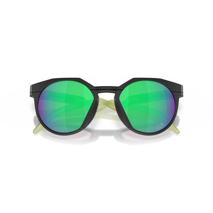 Occhiali da sole Oakley HSTN OO9242 924222 Nero Opaco Prizm Jade rotondi