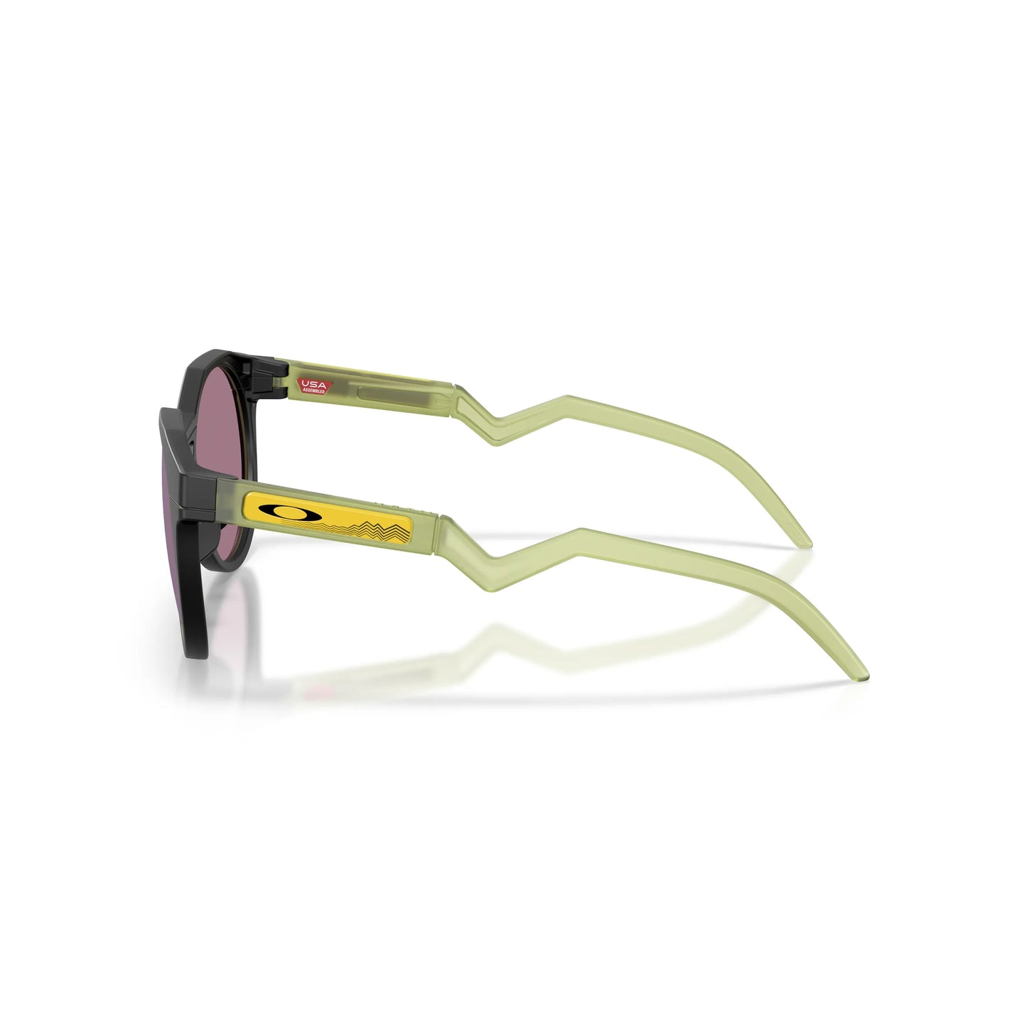 Occhiali da sole Oakley HSTN OO9242 924222 Nero Opaco Prizm Jade rotondi